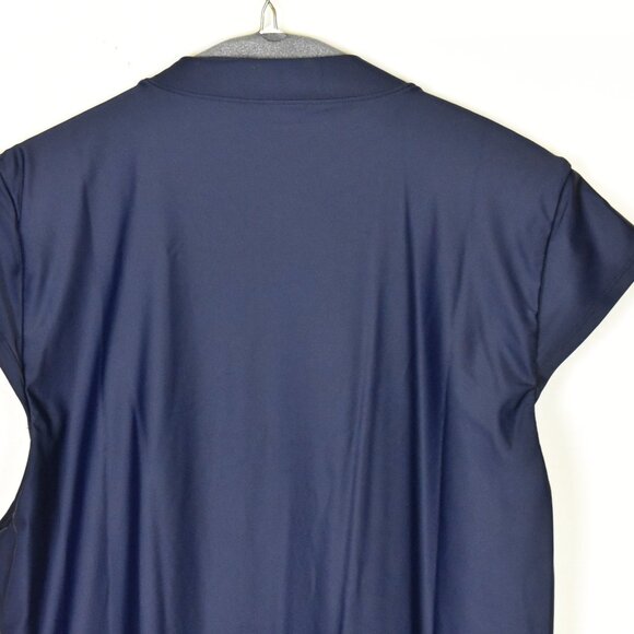 J.Crew Bodysuit 16 Navy Blue Zip Front Sleeveless Machine Wash - Picture 5 of 7